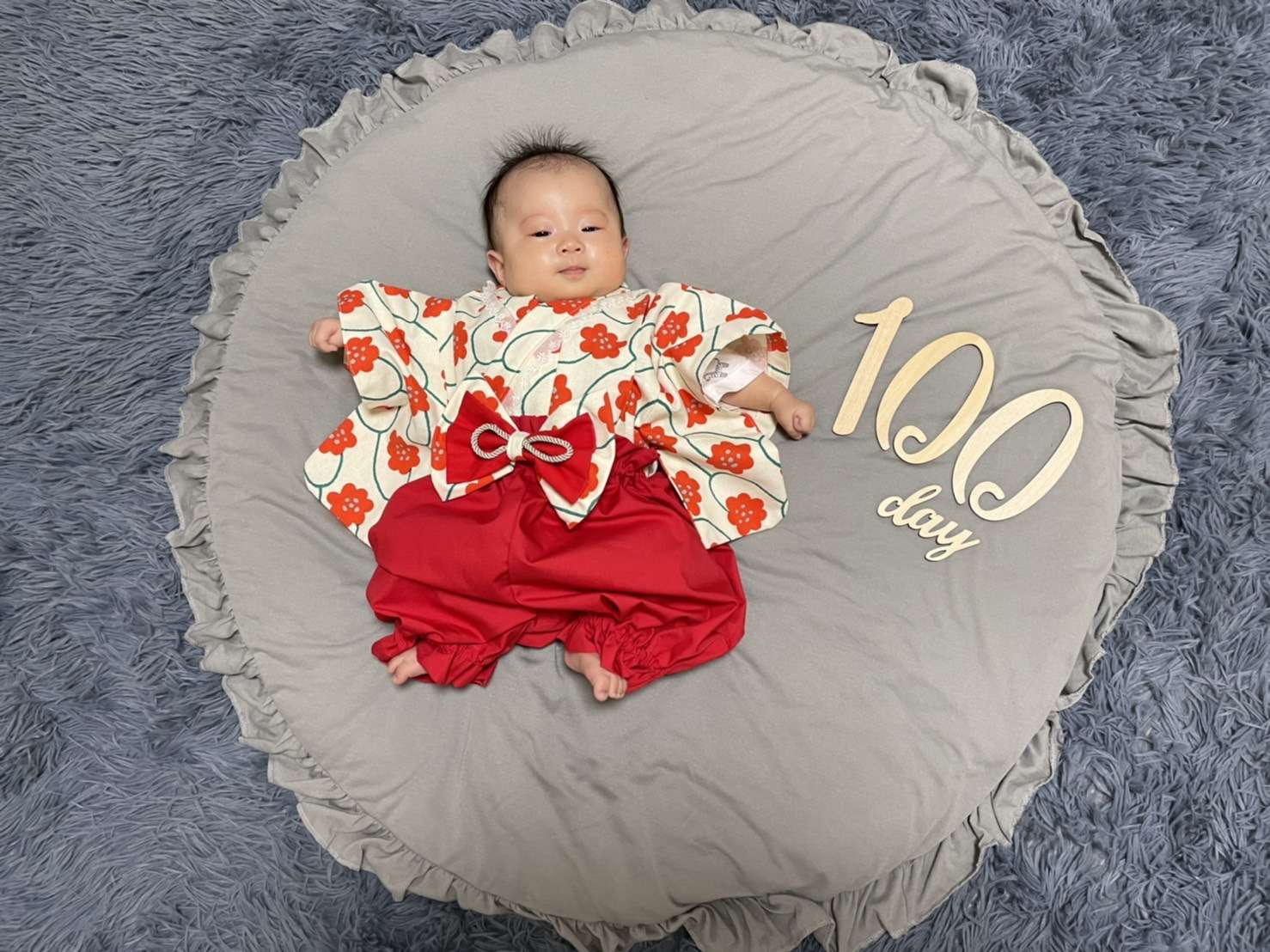 【早産からの100日祝い！出産報告(^^♪】